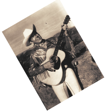 Rex Allen with guitar